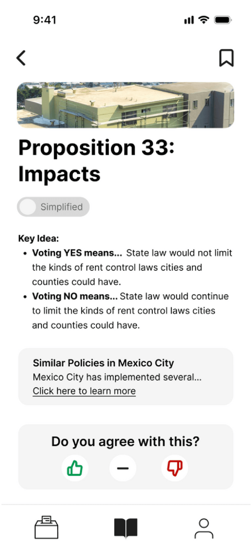 VOTR article on Proposition 33 in the simplified view