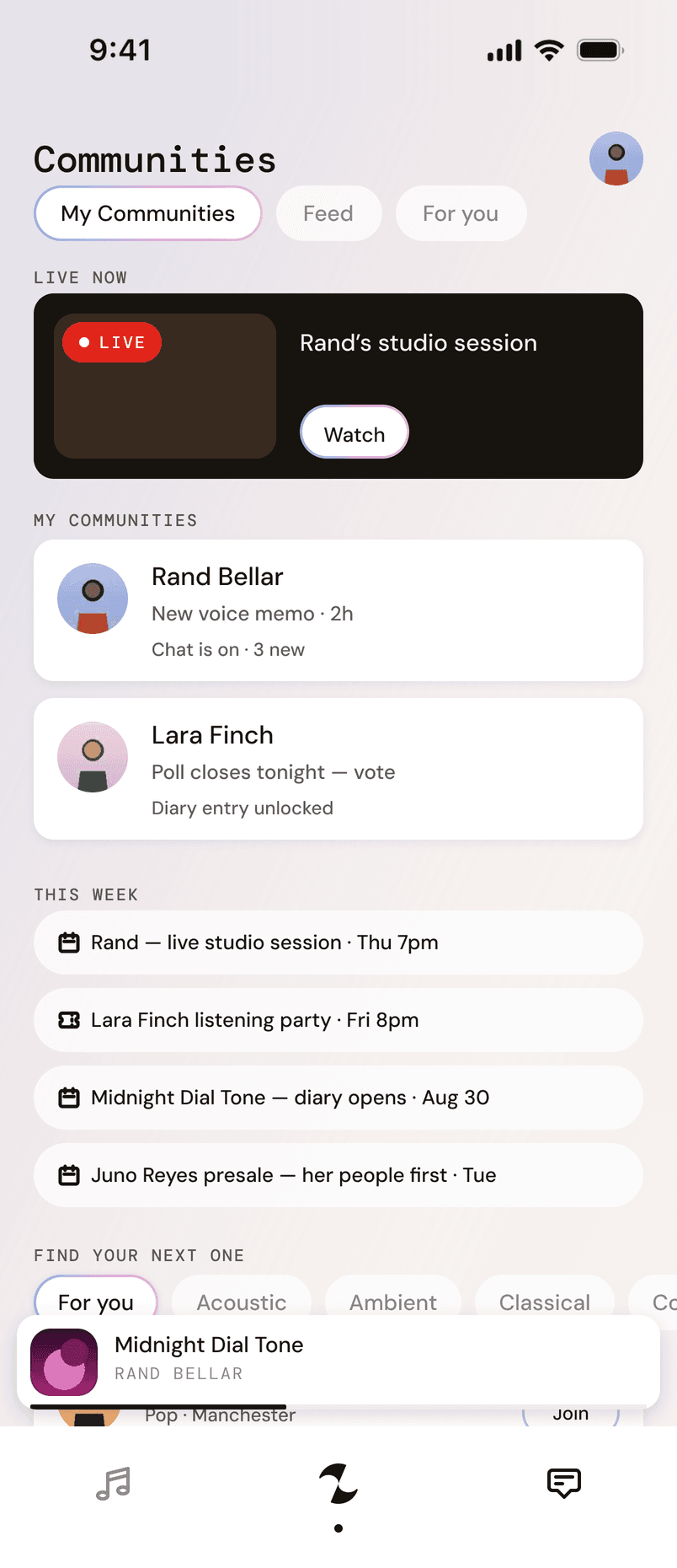 ZuZu Communities home with a live session and joined artists